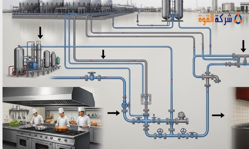 شركة تمديد غاز مركزي بالجبيل 0567262266 صيانة وتركيب الخطوط